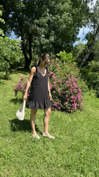 Чорна сукня прошва