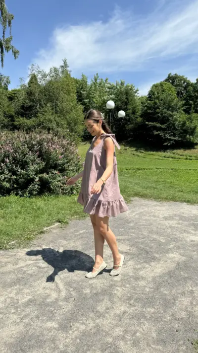 Сукня прошва кольору пудра