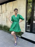 Зелена сукня зефірка