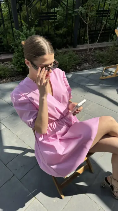 Рожева сукня зефірка