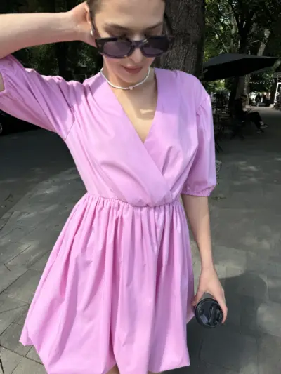 Рожева сукня зефірка