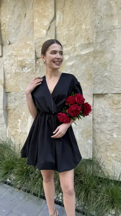 Чорна сукня зефірка