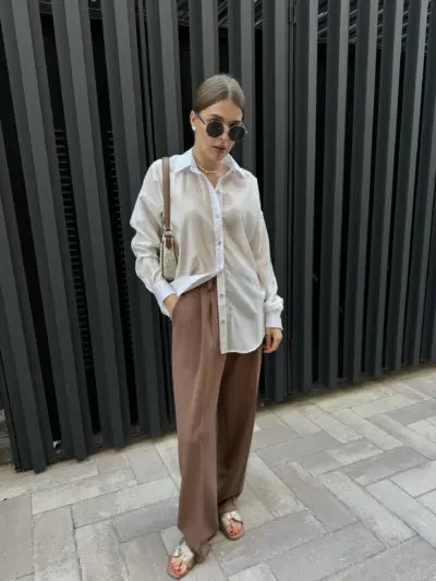 Сорочка тенсел біла