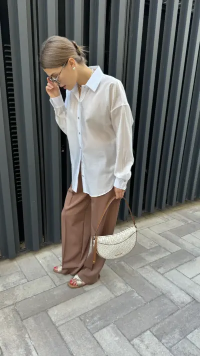 Сорочка тенсел біла