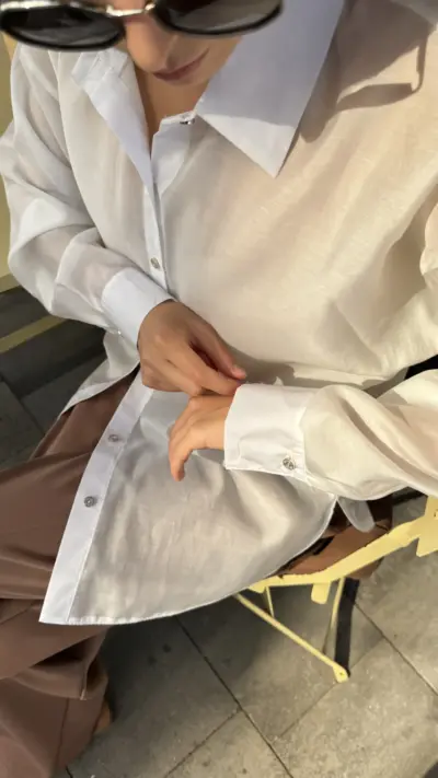 Сорочка тенсел біла