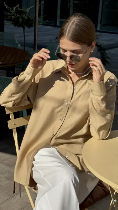 Сорочка Роял котон золота