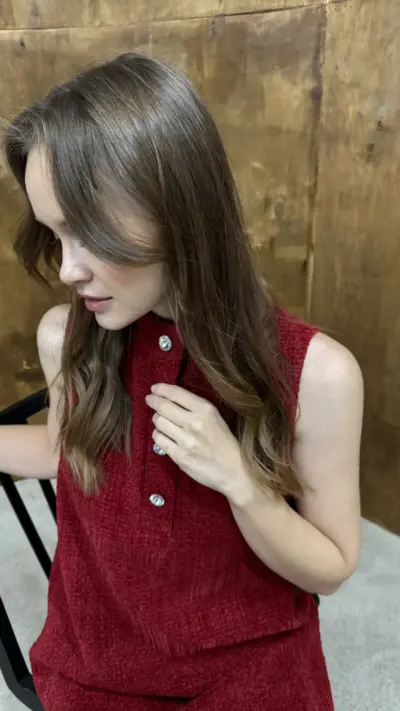 Червона сукня з твіду