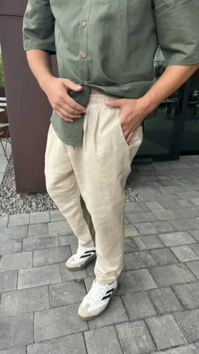 Бежеві чоловічі штани