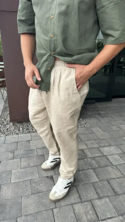 Бежеві чоловічі штани