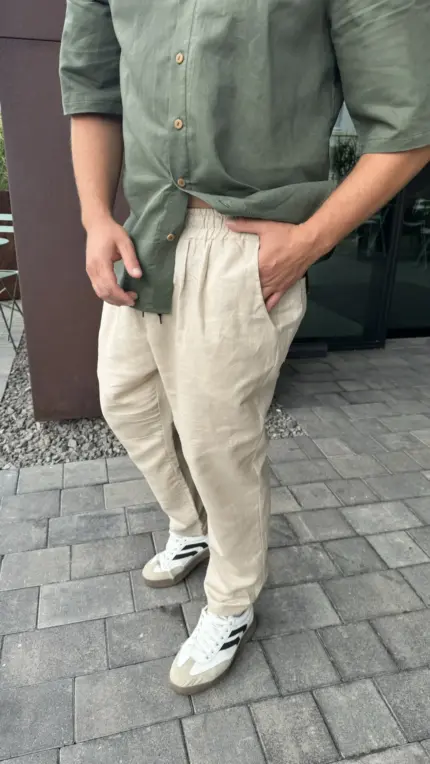 Бежеві чоловічі штани