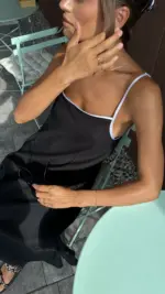 Чорний лляний сарафан