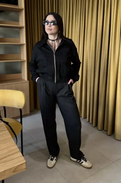 Палаццо чорні в смужку