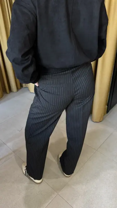 Палаццо чорні в смужку - Зображення 4