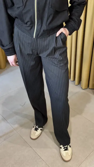 Палаццо чорні в смужку - Зображення 3