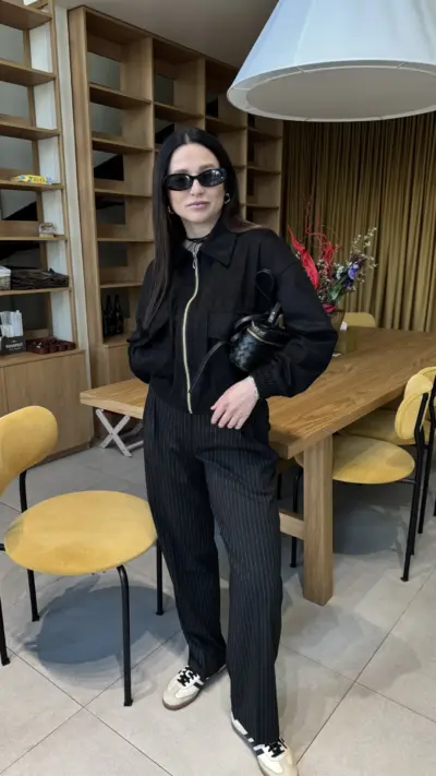 Палаццо чорні в смужку - Зображення 2