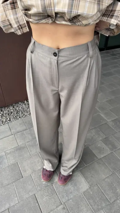 Штани палаццо бежеві - Зображення 2