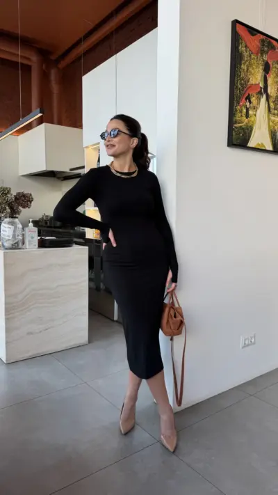 Чорне плаття трикотаж Шарлота