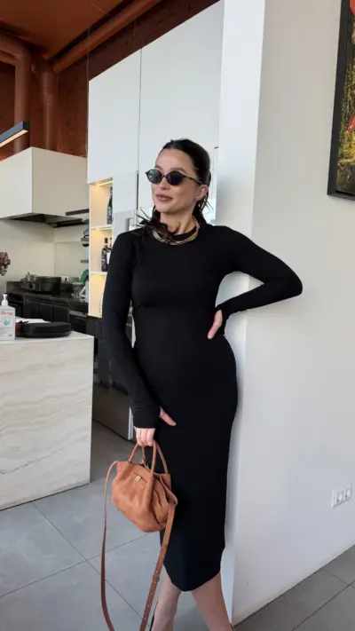 Чорне плаття трикотаж Шарлота