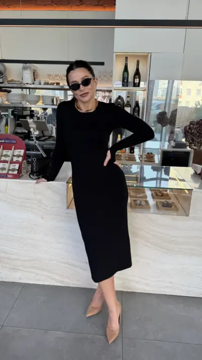 Чорне плаття трикотаж Шарлота