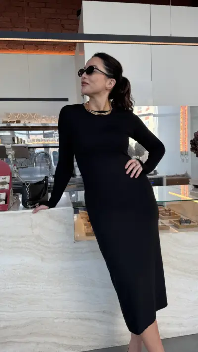 Чорне плаття трикотаж Шарлота