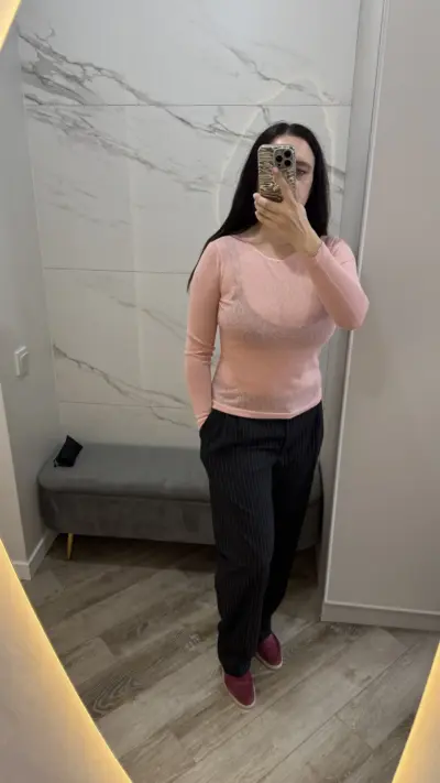 Рожевий лонг із матеріал трикотаж “Моніка”