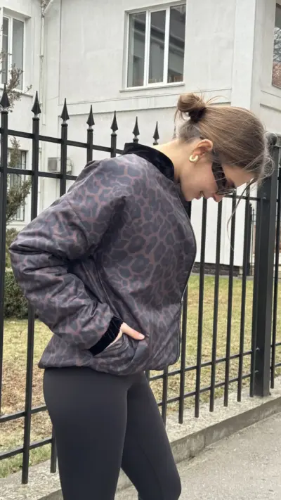 Лео бомбер із матеріалу вельвет рубчик