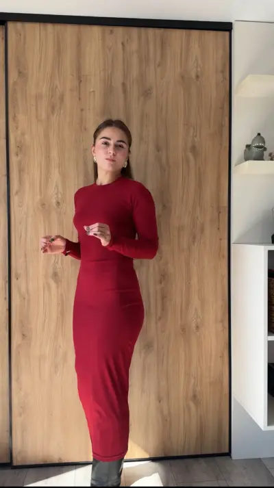 Червоне плаття трикотаж Шарлота