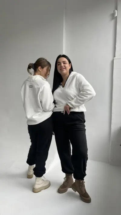 Костюмчик молочний з високоякісного турецького флісу полар