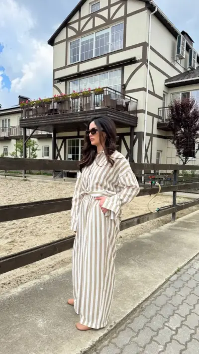 Костюм Льон широка смужка