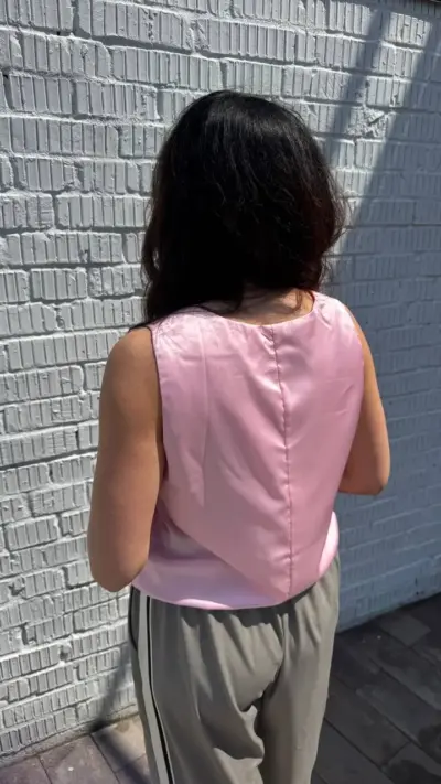 Майка шовк пудра