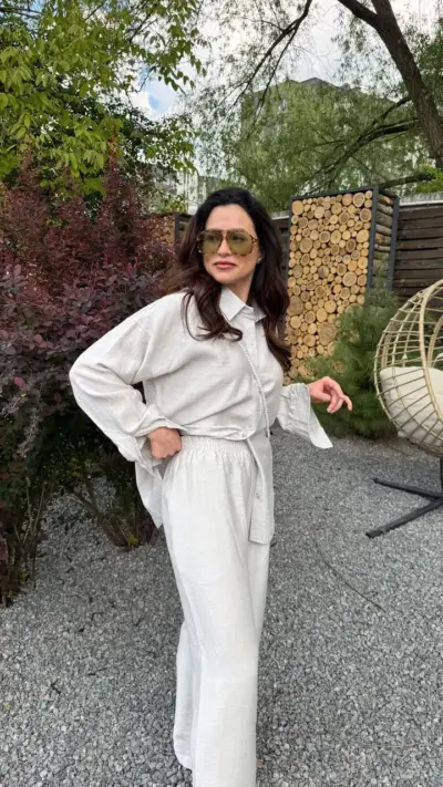 Костюм віскоза срібний - Зображення 7