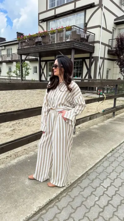 Костюм Льон широка смужка