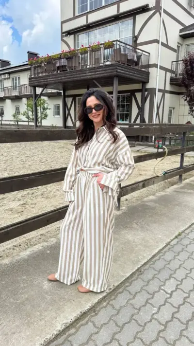 Костюм Льон широка смужка