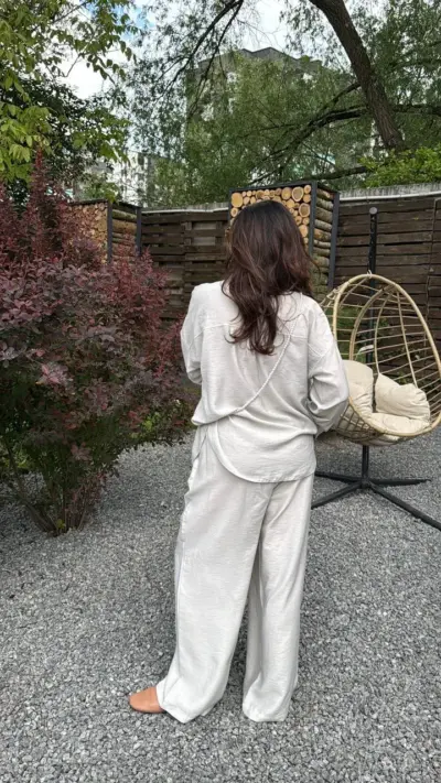 Костюм віскоза срібний - Зображення 5