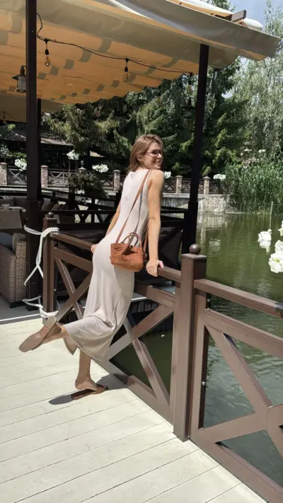 Літня сукня “Basic Elegance” кольору слонова кістка - Зображення 2